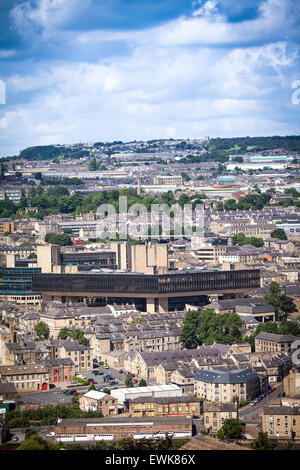 The former Halifax Bank headquarters on Trinity Road, Halifax, Calderdale, West Yorkshire. Stock Photo