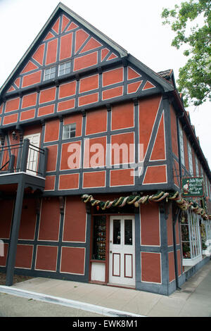 The unique "Danish" town of Solvang in California. Stock Photo