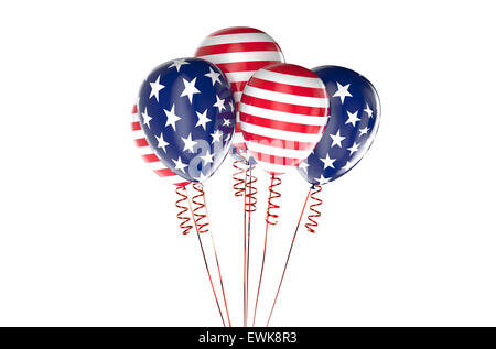 USA patriotic balloons, federal holyday concept Stock Photo