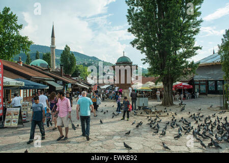 The streets in Sarajevo Stock Photo