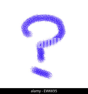 Hand drawn question mark for adv or others purpose use Stock Photo