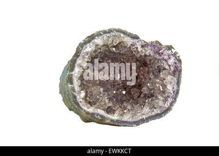 Amethyst geode Stock Photo
