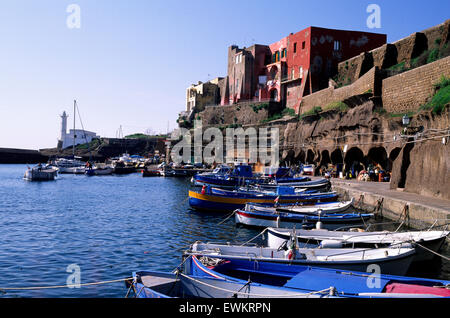 Italy, Lazio, Pontine Islands, Ventotene island, ancient roman port Stock Photo