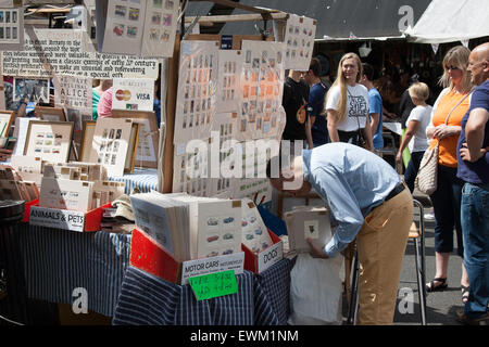 Portobello Road market North Kensington West London England Stock Photo