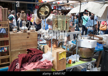 Portobello Road market North Kensington West London England Stock Photo