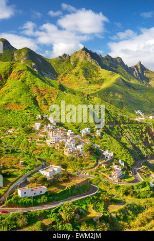 Rural mountain landscape of Taganana village, Tenerife, Spain Stock