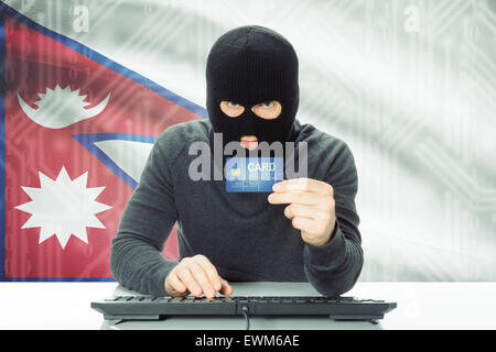 Cybercrime concept with flag on background - San Marino Stock Photo - Alamy