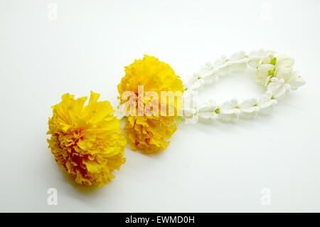 Thai traditional floral garland Stock Photo