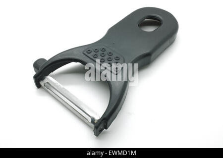Black peeler isolated on white background Stock Photo