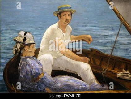 Edouard Manet (1832-1883). French painter. Boating, 1874. Oil on canvas. Metropolitan Museum of Art. Ny. USA. Impressionism. Stock Photo