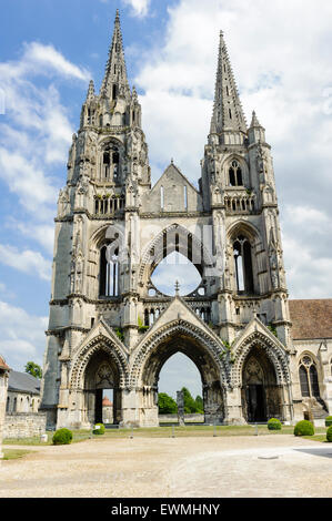 Soissons, Abbey of St. Jean des Vignes Stock Photo