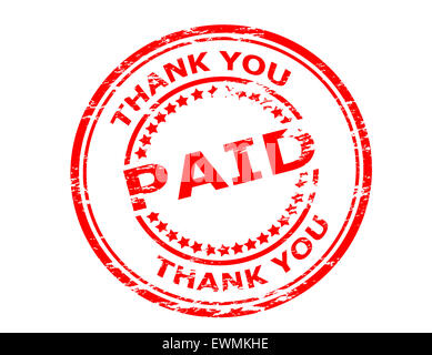 THANK YOU red round stamp Stock Photo - Alamy