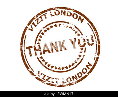 Rubber stamp with text visit London in Haitian language inside, illustration Stock Photo