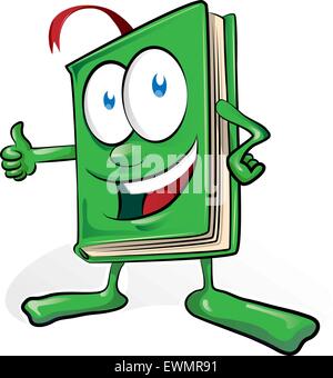 book cartoon isolated on white background Stock Vector