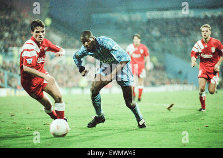 Coventry 5-1 Liverpool, Premier league match at Highfield Road, Saturday 19th December 1992. Stock Photo