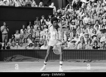 Arthur Robert Ashe, Jr. (July 10, 1943 - February 6, 1993) was an American World No. 1 professional tennis player Ashe, an African American, was the first black player selected to the United States Davis Cup team and the only black man ever to win the sin Stock Photo
