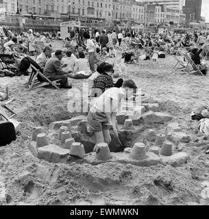 Holiday scenes in Margate, Kent. August 1963. Stock Photo