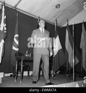 Sir Oswald Ernald Mosley, 6th Baronet  (16 November 1896 - 3 December 1980) was an English politician, known principally as the founder of the British Union of Fascists (BUF). He was a Member of Parliament for Harrow from 1918 to 1924, for Smethwick from Stock Photo