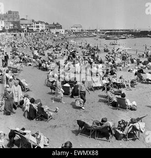 Holiday scenes in Broadstairs, Kent. August 1963. Stock Photo