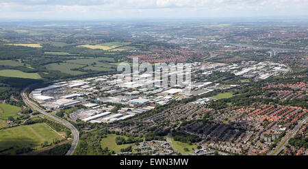 aerial view of Team Valley Trading Estate, Gateshead, UK Stock Photo ...