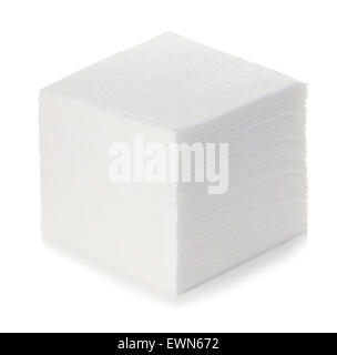 Napkins isolated on white background Stock Photo