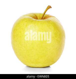 yellow apple Isolated on a white background Stock Photo