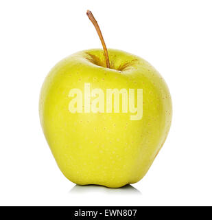 yellow apple Isolated on a white background Stock Photo