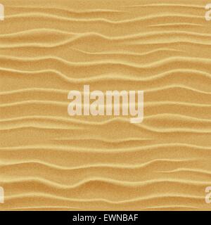 Sand texture. Desert sand dunes - view from a height. Vector illustration. Stock Vector