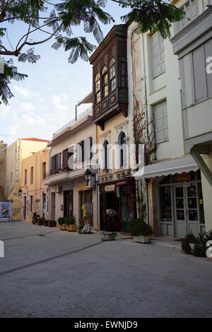 An example of the fine Venetian architecture within the old town of Rethymnon, Crete. Stock Photo