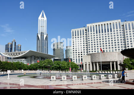 Shanghai Grand Theatre  and the People's Square in Huangpu District Shanghai China Chinese Stock Photo