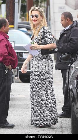 Molly Sims leaving Mêche salon in Beverly Hills Featuring: Molly Sims