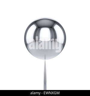 Conceptual 3d illustration of perfect balance render isolated on white background Stock Photo