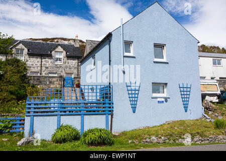 A holiday home in Tarbert on the Isle of Harris, Outer Hebrides, Scotland, UK. Stock Photo