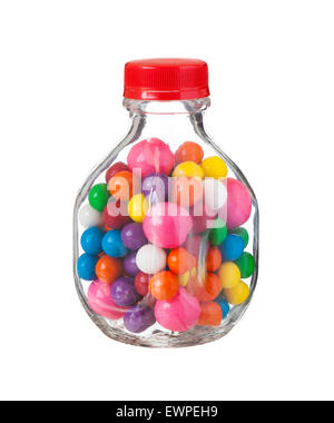 Multicolored gum balls bubble gums, close up Stock Photo