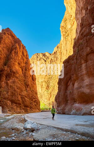 Todra Gorge, natural ravine near Tinerhil. Atlas Mountain region, Morocco Stock Photo