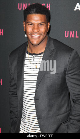AOL 2015 NewFront presents AOL Unleash at the 4 World Trade Center - Arrivals  Featuring: Julius Thomas Where: New York City, United States When: 28 Apr 2015 C Stock Photo