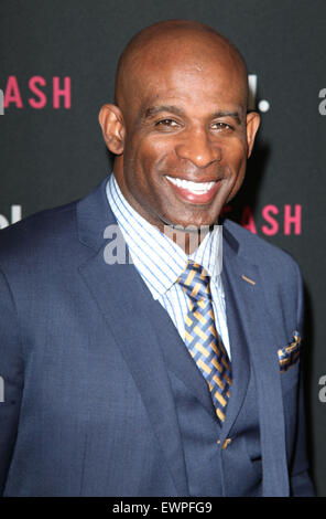 AOL 2015 NewFront presents AOL Unleash at the 4 World Trade Center - Arrivals  Featuring: Deion Sanders Where: New York City, United States When: 28 Apr 2015 C Stock Photo