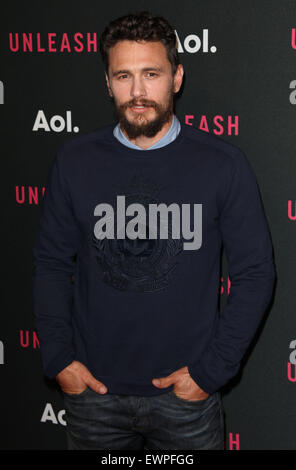 AOL 2015 NewFront presents AOL Unleash at the 4 World Trade Center - Arrivals  Featuring: James Franco Where: New York City, United States When: 28 Apr 2015 C Stock Photo