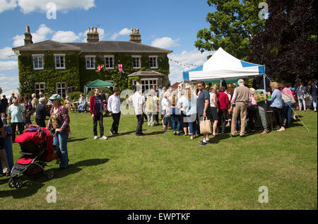 Village summer fete, Bredfield, Suffolk, England, UK Stock Photo