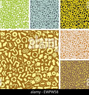 Arrows. Seamless abstract background. Abstract pattern. Stock Vector