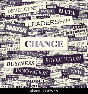 CHANCE. Word cloud concept illustration. Wordcloud collage. Stock Vector