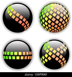 Sphere. Abstract illustration. Usable for different design. Stock Vector