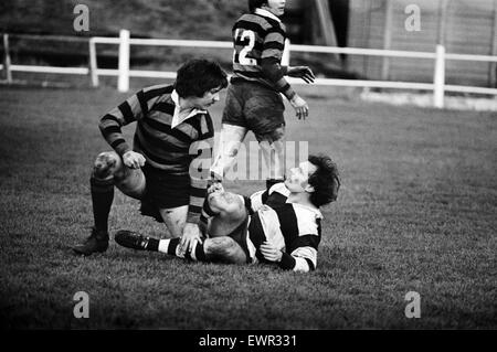 Rugby match, Blackheath v Coventry. 30th November 1974. Stock Photo