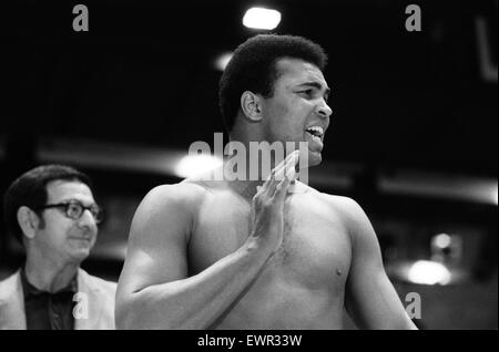 Cassius Clay (Muhammad Ali) seen here with his trainer Angelo