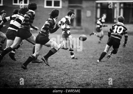 Rugby match, Blackheath v Coventry. 30th November 1974. Stock Photo