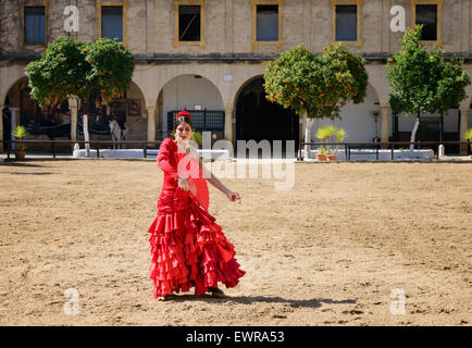 Flamenco Dancer at Royal Stables Córdoba Stock Photo