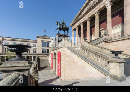 Old National Gallery, Old Museum, Museum Island, Berlin Mitte, Germany Stock Photo