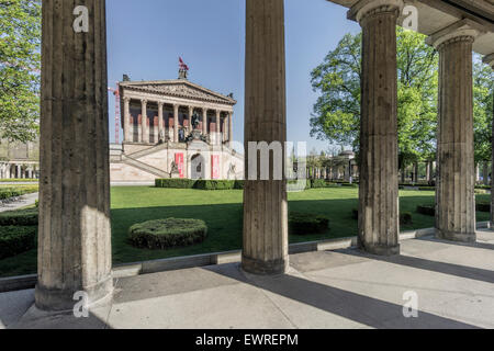 Old National Gallery, Old Museum, Museum Island, Berlin Mitte, Germany Stock Photo