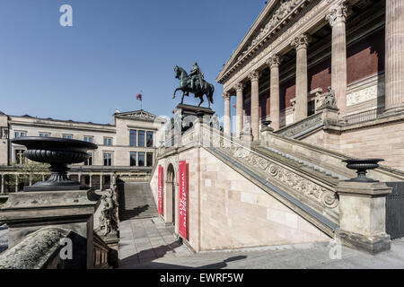 Old National Gallery, Old Museum, Museum Island, Berlin Mitte, Germany Stock Photo