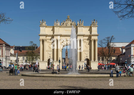 Brandenburg Gate in Potsdam , Brandenburg Stock Photo